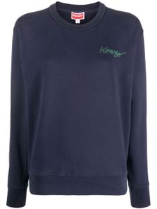 Kenzo sweat à imprimé Poppy - Bleu