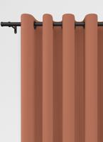 Renica ringgordijn - Burnt Orange met ringen