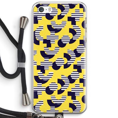 8-bit N°3: iPhone 5 / 5S / SE Transparant Hoesje met koord
