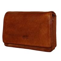 Bear Design Portemonnee met Overslag S Cow Lavato Cognac