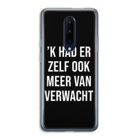 Meer verwacht - Zwart: OnePlus 7 Pro Transparant Hoesje