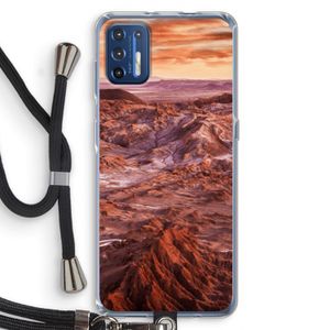 Mars: Motorola Moto G9 Plus Transparant Hoesje met koord