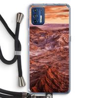 Mars: Motorola Moto G9 Plus Transparant Hoesje met koord