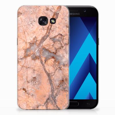 Samsung Galaxy A5 2017 | TPU | Siliconen hoesje | Marmer Oranje