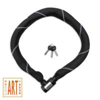 Lynx kettingslot art-2 110 cm x 8.3 mm nylon hoes zwart op kaart Lynx kettingslot art-2 110 cm x 8.3 mm nylon hoes zwart op kaart