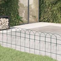 VidaXL Borderafscheiding 25x0,4 m gepoedercoat ijzer