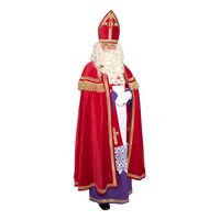 Sinterklaas kostuum - inclusief witte handschoenen kort One size  - - thumbnail