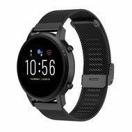 Garmin Venu 3s / Vivoactive 4s / Venu 2s / Vivomove 3s / Forerunner 255s - Milanese bandje met klemsluiting - Zwart - thumbnail