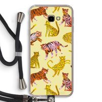 Cute Tigers and Leopards: Samsung Galaxy J4 Plus Transparant Hoesje met koord