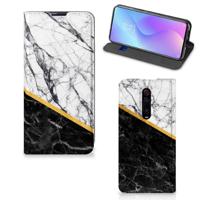 Xiaomi Redmi K20 Pro | Standcase | Marmer Wit Zwart - Origineel Cadeau Man