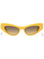 Dolce & Gabbana Eyewear lunettes de soleil DNA à monture papillon - Jaune