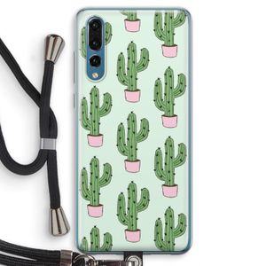 Cactus Lover: Huawei P20 Pro Transparant Hoesje met koord
