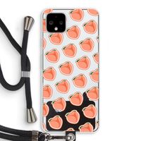 Just peachy: Pixel 4 XL Transparant Hoesje met koord