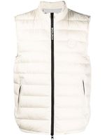 Woolrich gilet matelassé à patch logo - Blanc