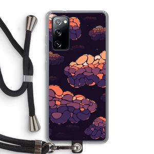 Patroon Wolken: Samsung Galaxy S20 FE / S20 FE 5G Transparant Hoesje met koord