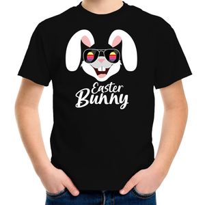 Easter bunny / Paashaas t-shirt zwart voor kinderen - Foute kleding / outfit Pasen