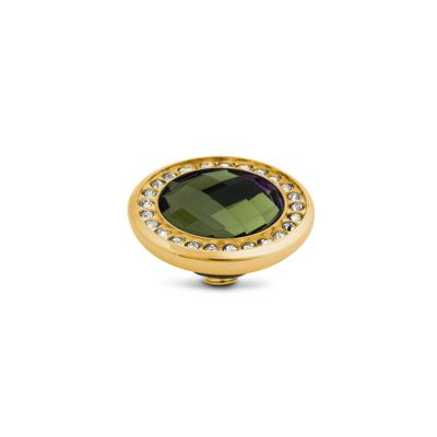 Melano Vivid Crystal CZ Steentje Olive Goud