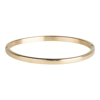 Kalli Bangle Armband Bewerkte Rand Julie 4 mm Goud