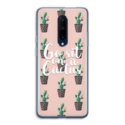 Cactus quote: OnePlus 7 Pro Transparant Hoesje