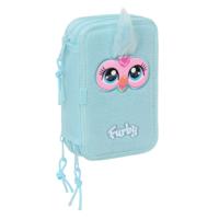 Driedubbele Pennenzak Furby Blauw 12,5 x 19,5 x 5,5 cm 37 Onderdelen
