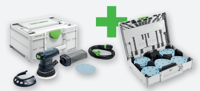 Festool ets 125 req gr sys p excenterschuurmachine | met gevulde granat schuurpapier systainer 3 - 578202