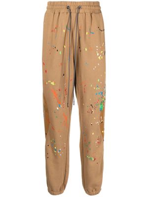 Mostly Heard Rarely Seen pantalon de jogging Warped à broderies - Marron