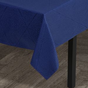 Juna Rhombus Damask Tafelkleed 140 x 270 cm blauw