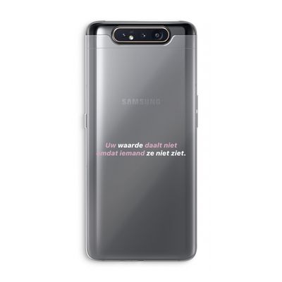 uw waarde daalt niet: Samsung Galaxy A80 Transparant Hoesje