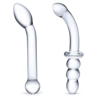 Glas - G-Spot Pleasure Glazen Dildo Set Glas - G-Spot Pleasure Glazen Dildo Set