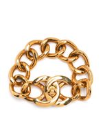 CHANEL Pre-Owned bracelet à fermoir CC (1996) - Or