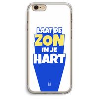 Laat de zon in je hart: iPhone 6 Plus / 6S Plus Transparant Hoesje