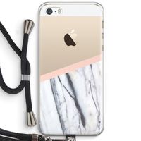 A touch of peach: iPhone 5 / 5S / SE Transparant Hoesje met koord