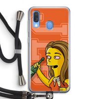 Jamie Lee Simpson: Samsung Galaxy A40 Transparant Hoesje met koord