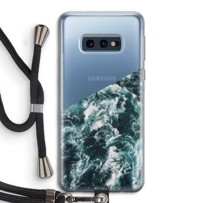 Zee golf: Samsung Galaxy S10e Transparant Hoesje met koord