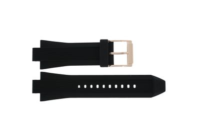 Horlogeband Michael Kors MK8184 / Dylan Rubber Zwart 13mm