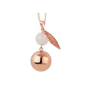 Bola hanger rose gold pearl leaf Maat