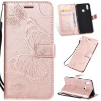 Gedrukt afdrukken Butterfly patroon horizontale Flip PU lederen draagtas met houder & kaartsleuven & portemonnee & Lanyard voor vivo Y93/Y91/Y95 (Rose