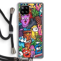 Vexx Mixtape: Samsung Galaxy A42 5G Transparant Hoesje met koord