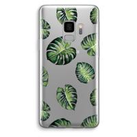 Tropische bladeren: Samsung Galaxy S9 Transparant Hoesje - thumbnail