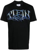 Philipp Plein t-shirt à logo orné de cristaux - Noir - thumbnail