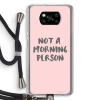 Morning person: Xiaomi Poco X3 Pro Transparant Hoesje met koord