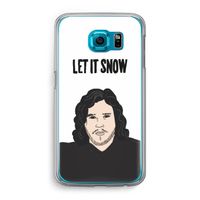 Let It Snow: Samsung Galaxy S6 Transparant Hoesje