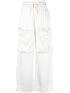 Off-White pantalon Duchesse à poches cargo - Blanc