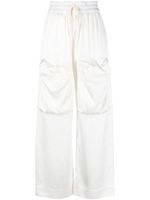 Off-White pantalon Duchesse à poches cargo - Blanc - thumbnail