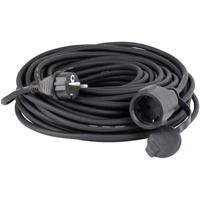 AS Schwabe Rubber extension cable for outdoor use power uitbreiding 25 m 1 AC-uitgang(en) Buiten Zwart - thumbnail