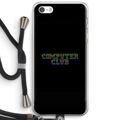 Retro: iPhone 5 / 5S / SE Transparant Hoesje met koord