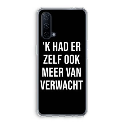 Meer verwacht - Zwart: OnePlus Nord CE 5G Transparant Hoesje