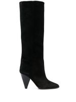 ISABEL MARANT bottes en daim 90 mm - Noir