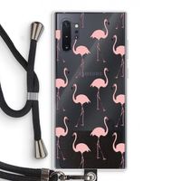 Anything Flamingoes: Samsung Galaxy Note 10 Plus Transparant Hoesje met koord