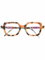 Kuboraum lunettes de vue à monture à effet écaille de tortue - Marron